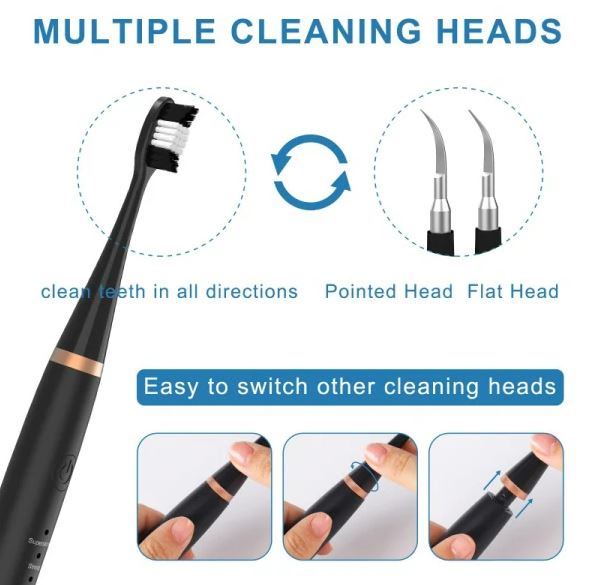 6-in-1 Ultrasonic Teeth Cleaner & Scaler